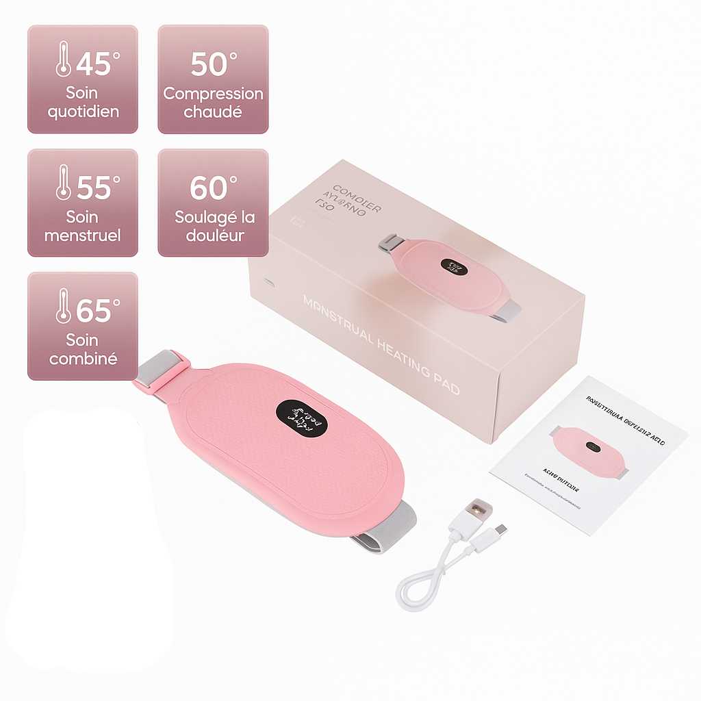 Ceinture chauffante menstruelle – Soulagement naturel des douleurs